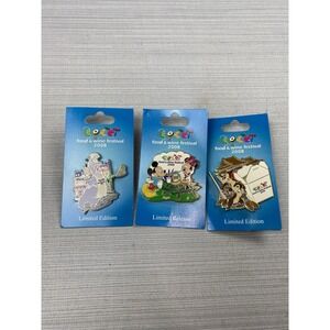 Disney Pin‎ Epcot International Food & Wine Festival 2008 Lot Of 3 Chef Figment